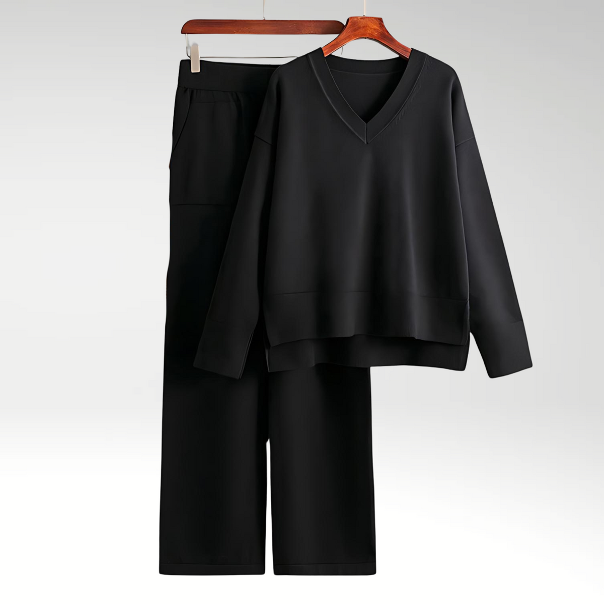 Cazel | Luxe V-Neck Two Piece Set